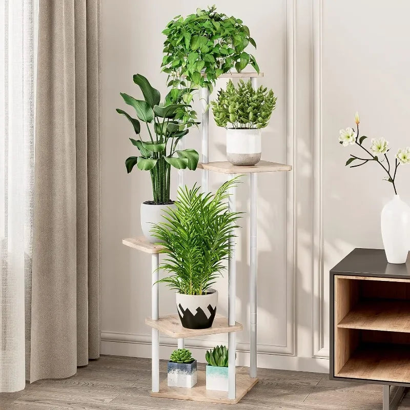 Indoor Metall Pflanzenständer: 5-Tier Ecke Blumenanzeige