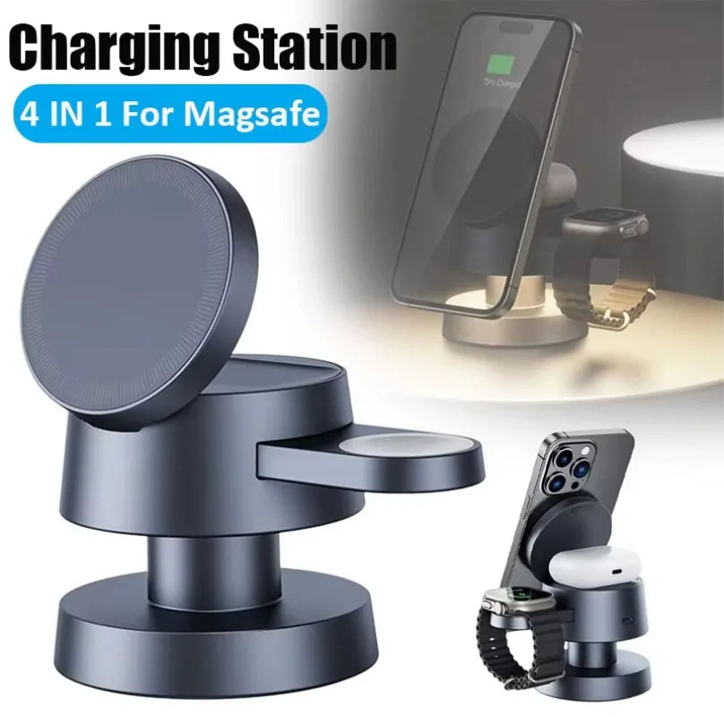 Magnetisches 4-in-1 Wireless Ladegerät Ständer