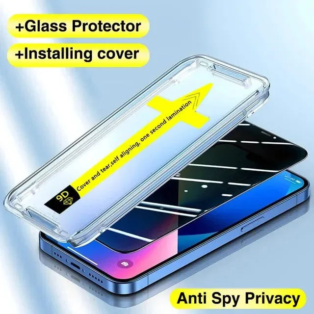 1-2Stk 8K High-End Gehärtetes Glas Für iPhone Serie Bildschirmprotektor Mit Ausrichtungs-Montageabdeckung