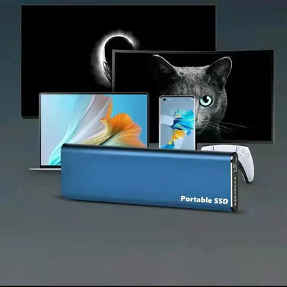 Externes Festplattenlaufwerk 4 To | Ultradünner tragbarer USB-C-Speicher