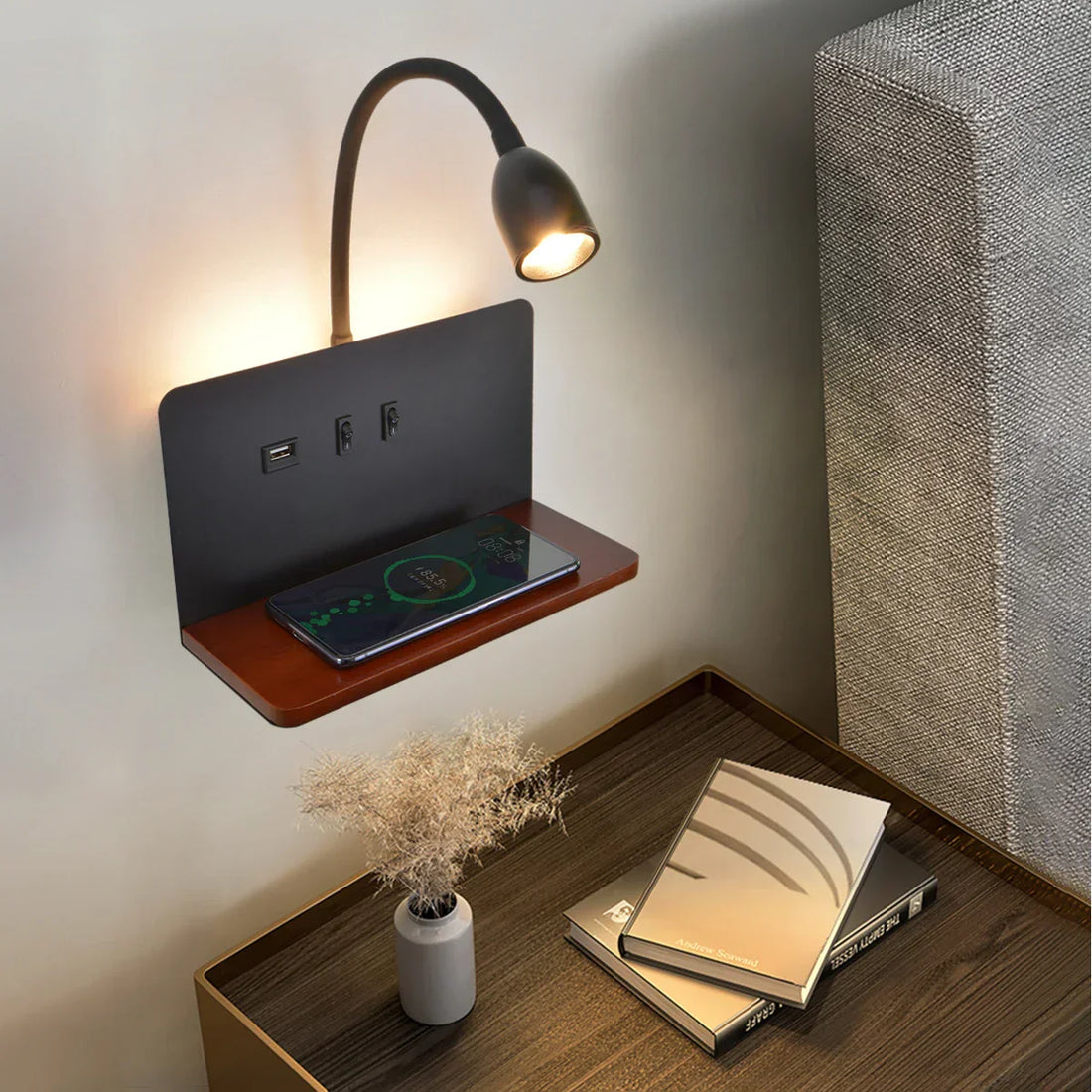 ChargeGlow | LED-Wandleuchte mit USB