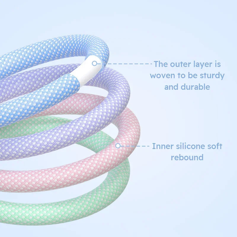 60W USB Typ C zu Typ C Nylon Geflochtenes Lade-Datenkabel