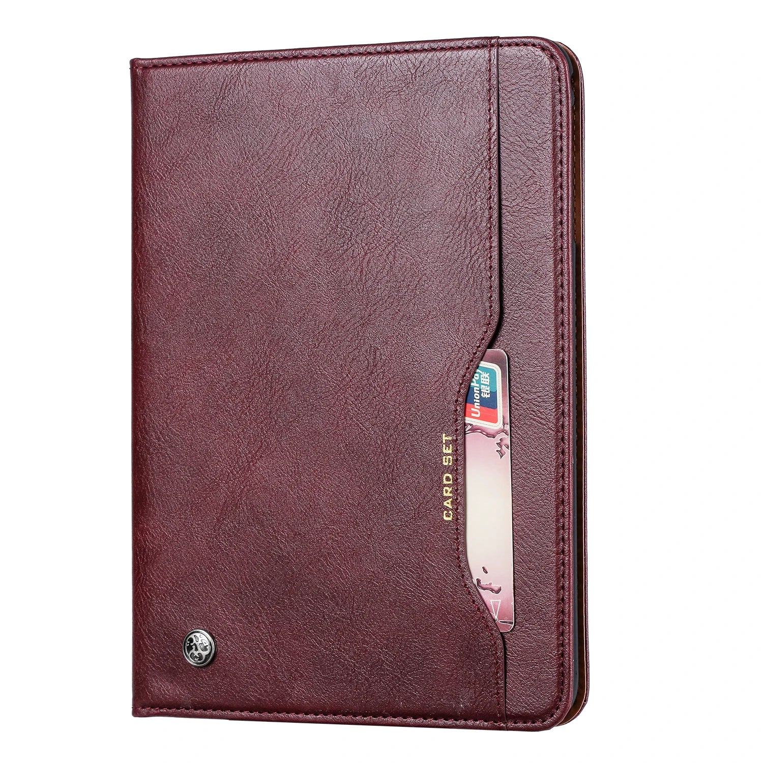 Leder Flip Case für iPad 9,7 (2017-2018), 10,2 (7. / 8. Gen), Air 2/3/4, Pro 9,7/10,5/11 - Wasserdicht, Stoßfest, Business Tablet Hülle