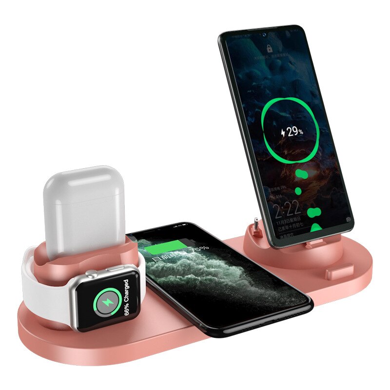 7-in-1 Ladestation Schnelle Kabellose Ladegerät | Schnellladestation Apple iPhone, Watch, AirPods, Samsung, Android Schnellladegerät Charging Station