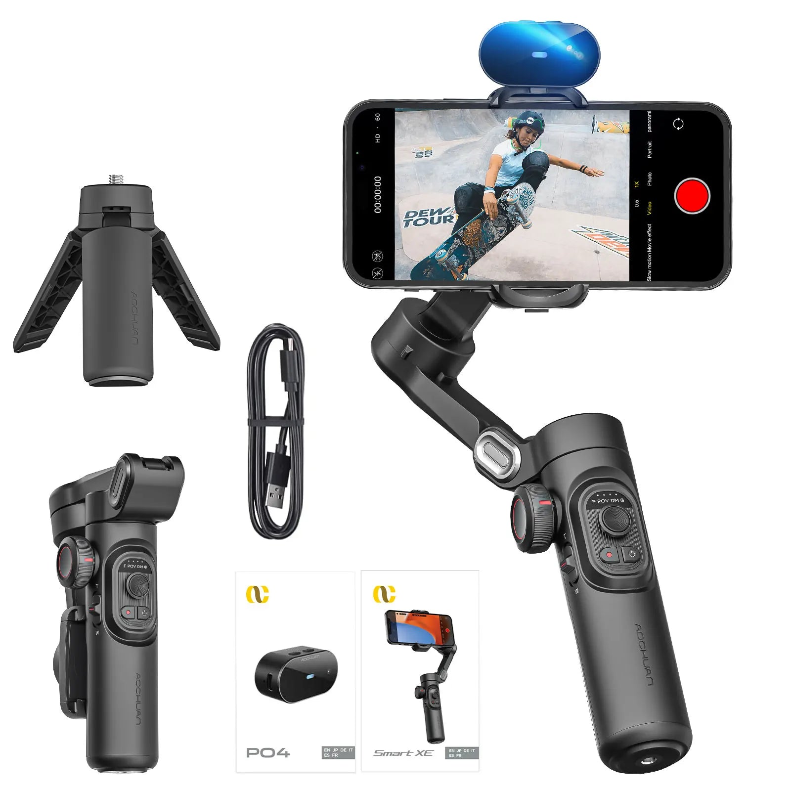 Smart XE 3-Achsen Gimbal-Stabilisator für iPhone &amp; Android