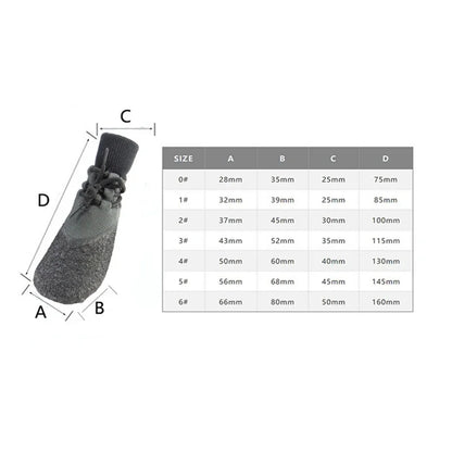 Rutschfeste Hundesocken (4er Set) – Pfotenschutz Indoor &amp; Outdoor