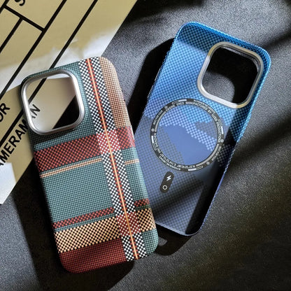 Magnetisches Kevlar Carbonfaser iPhone MagSafe Gehäuse