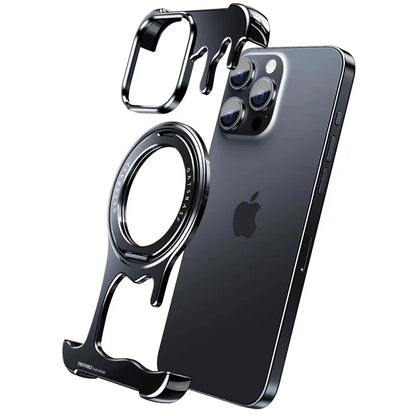 360° drehbare magnetische Metallhülle für iPhone