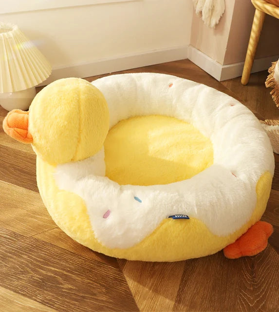 Weiches Katzenkuschelbett | Gemütliches Katzenbett zum Schlafen