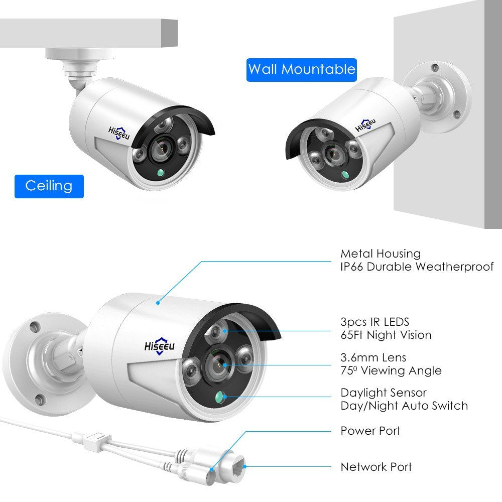 5MP Ultra HD POE Überwachungskamera