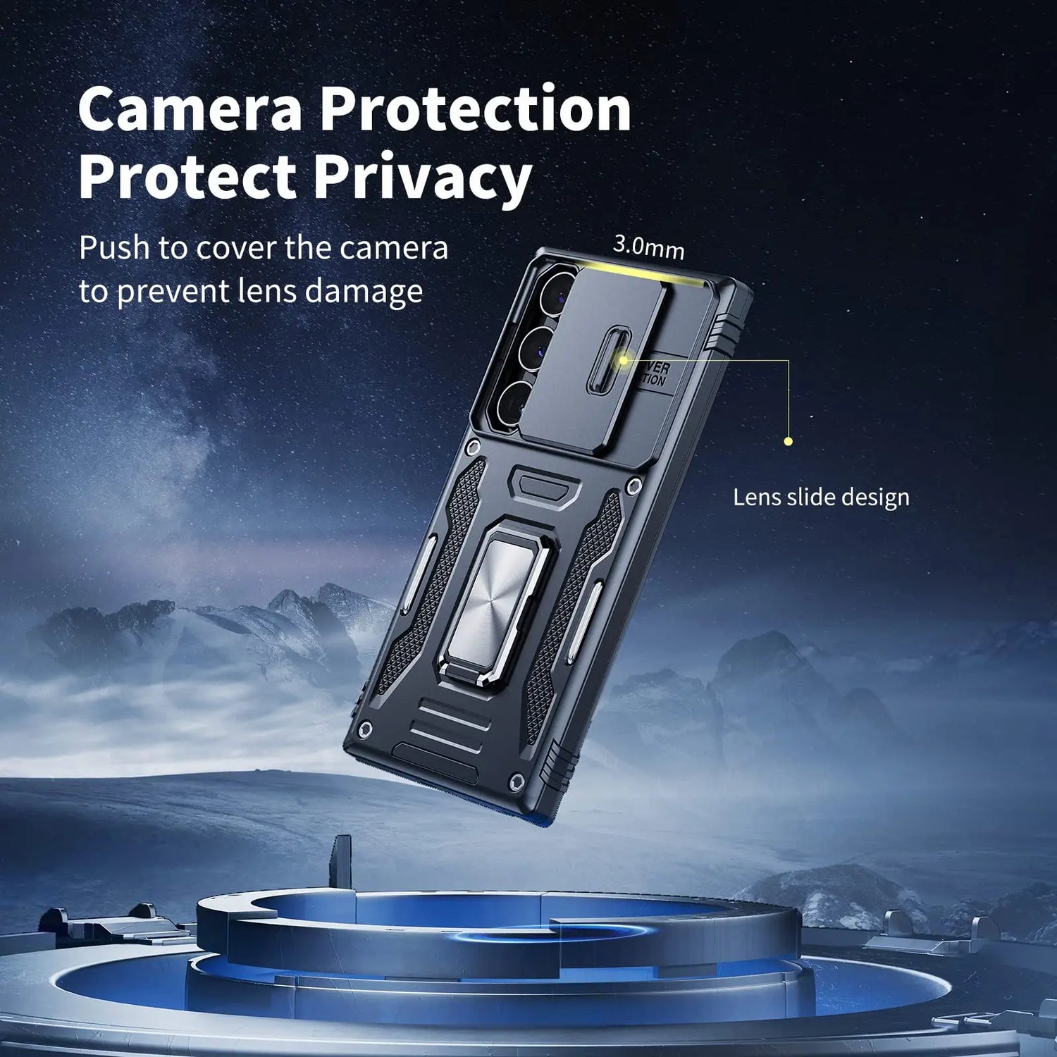 Zelara Rugged Protective Cover Case With Camera Slide Für Samsung Galaxy S24 S23 Plus Ultra Serie