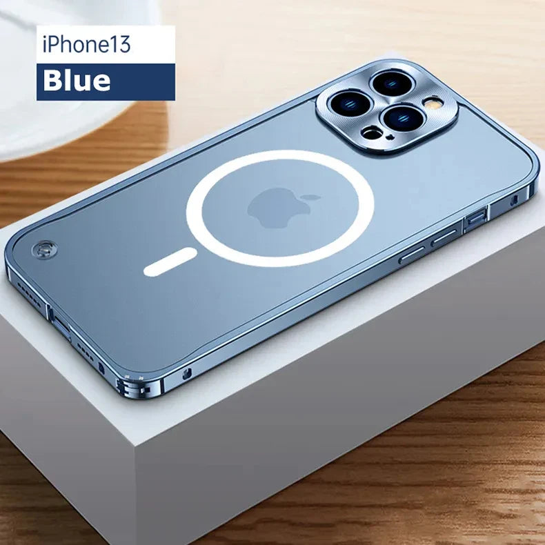 Magnetische Aluminiumrahmen-Handyhülle für iPhone