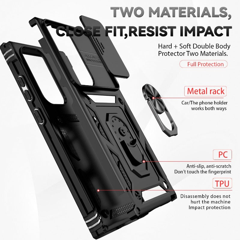 Robuste Schutzhülle in Militärqualität mit Magnethalterung für Samsung S23 S22