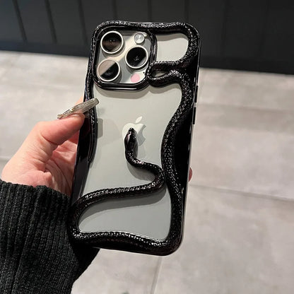 Luxus 3D Schlange elektroplattierte Handyhülle