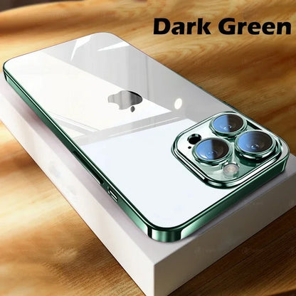 Luxuriöse Plattierung Transparente Handyhülle Für iPhone