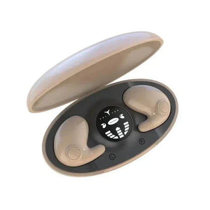 Unsichtbare Schlaf Wireless Ohrhörer TWS Bluetooth 5.3 Kopfhörer IPX5 wasserdichte Sport-Ohrhörer