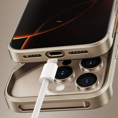 Stoßfeste unregelmäßige Metallrahmen iPhone Hülle