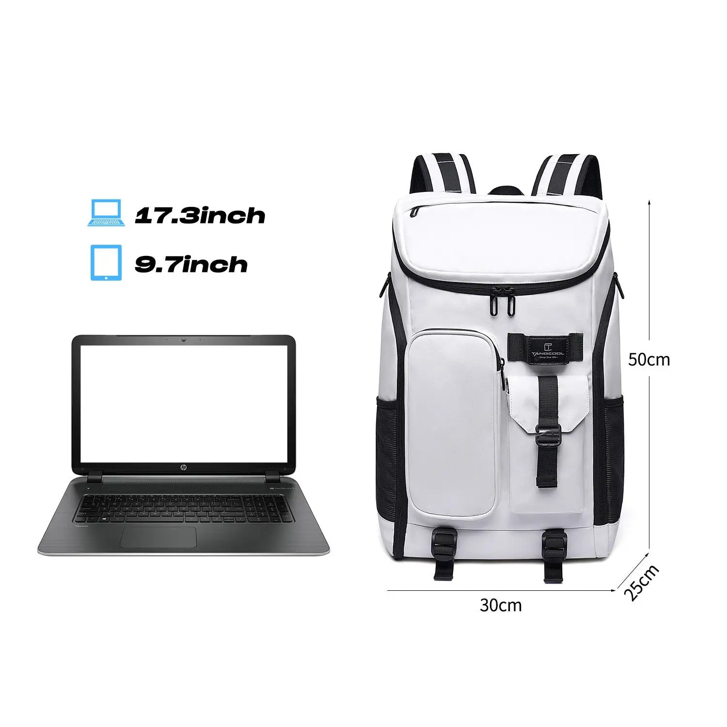 Zelara Große Kapazität Multifunktionale Wasserabweisende Reise Sport Rucksack Laptop Tasche