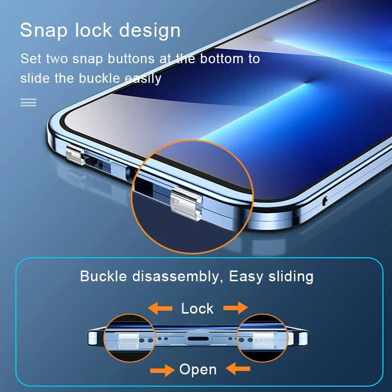 MagSnap 360° Shield – Magnetische Full-Body iPhone Hülle