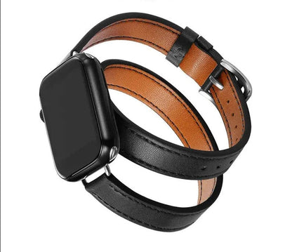 LuxeLeather Wrap-Armband für Apple Watch Series 9 &amp; Ultra 2