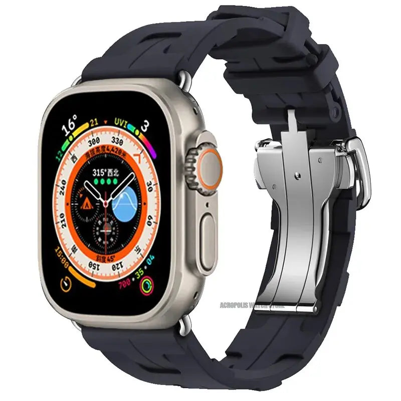 Wasserdichtes Peak-Silikonarmband für Apple Watch Series 9 und Ultra 2