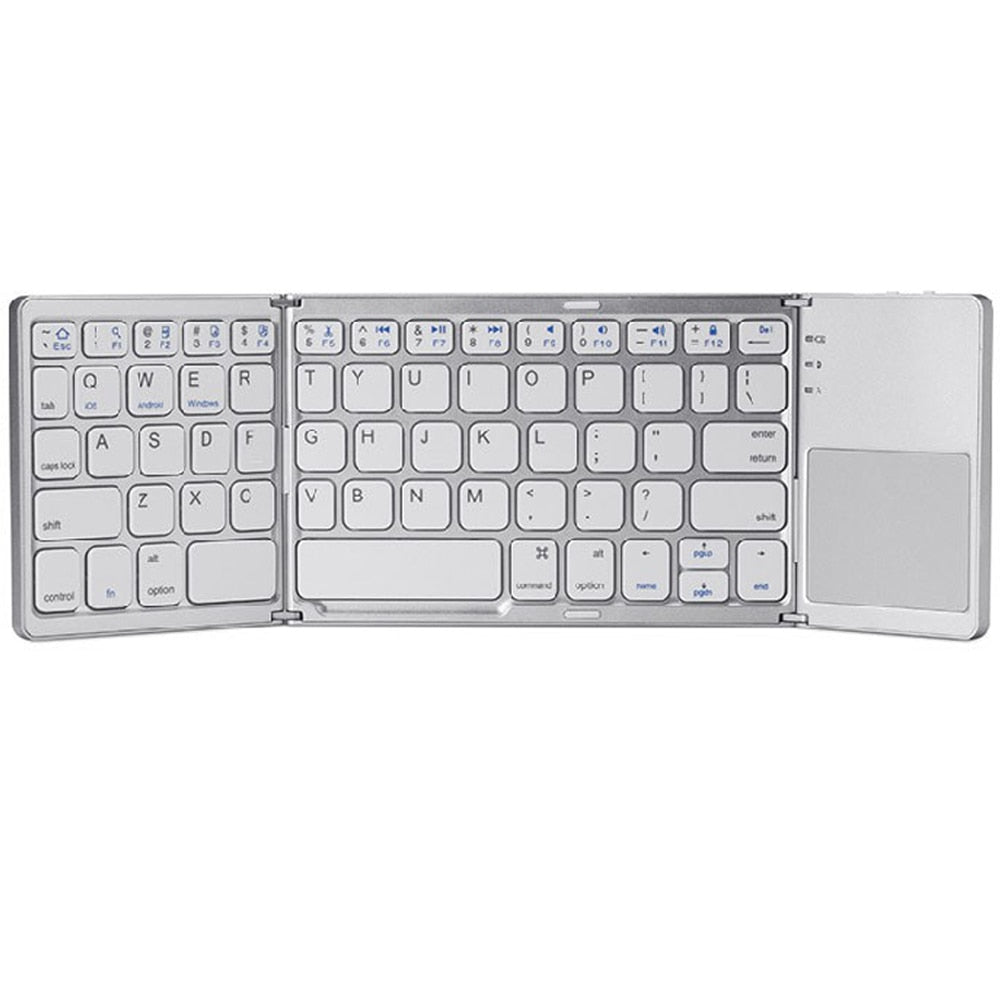 Zelara Super tragbare faltbare Mini-Tastatur mit Touchpad für PC Mac Android IOS Tablets