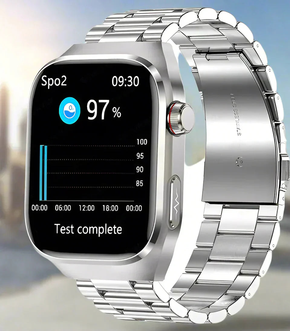 Fortschrittliche Gesundheits-Smartwatch | ECG- und Blutzuckerüberwachung