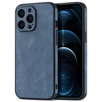 Echtes PU-Leder Farbhülle für iPhone