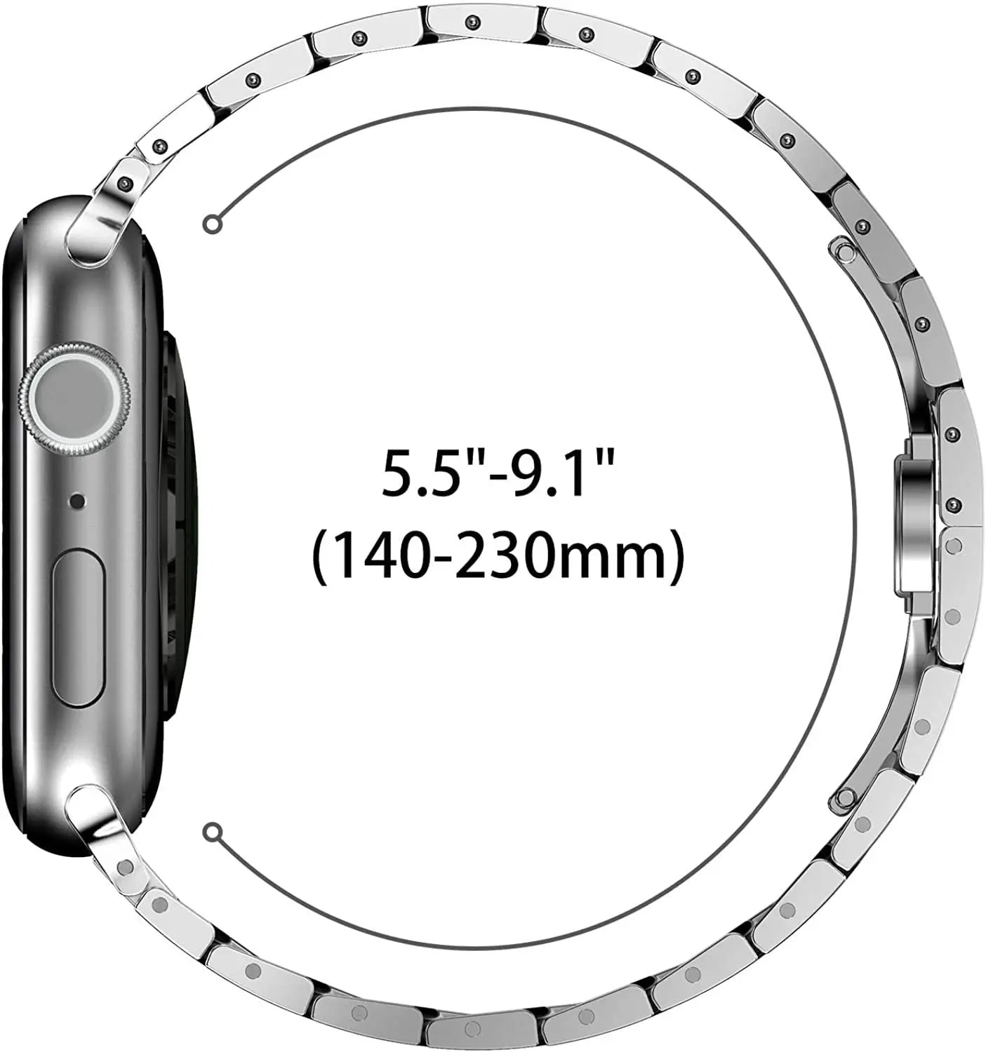 EleganceSteel: Luxuriöses Edelstahlarmband für jede Apple Watch-Serie