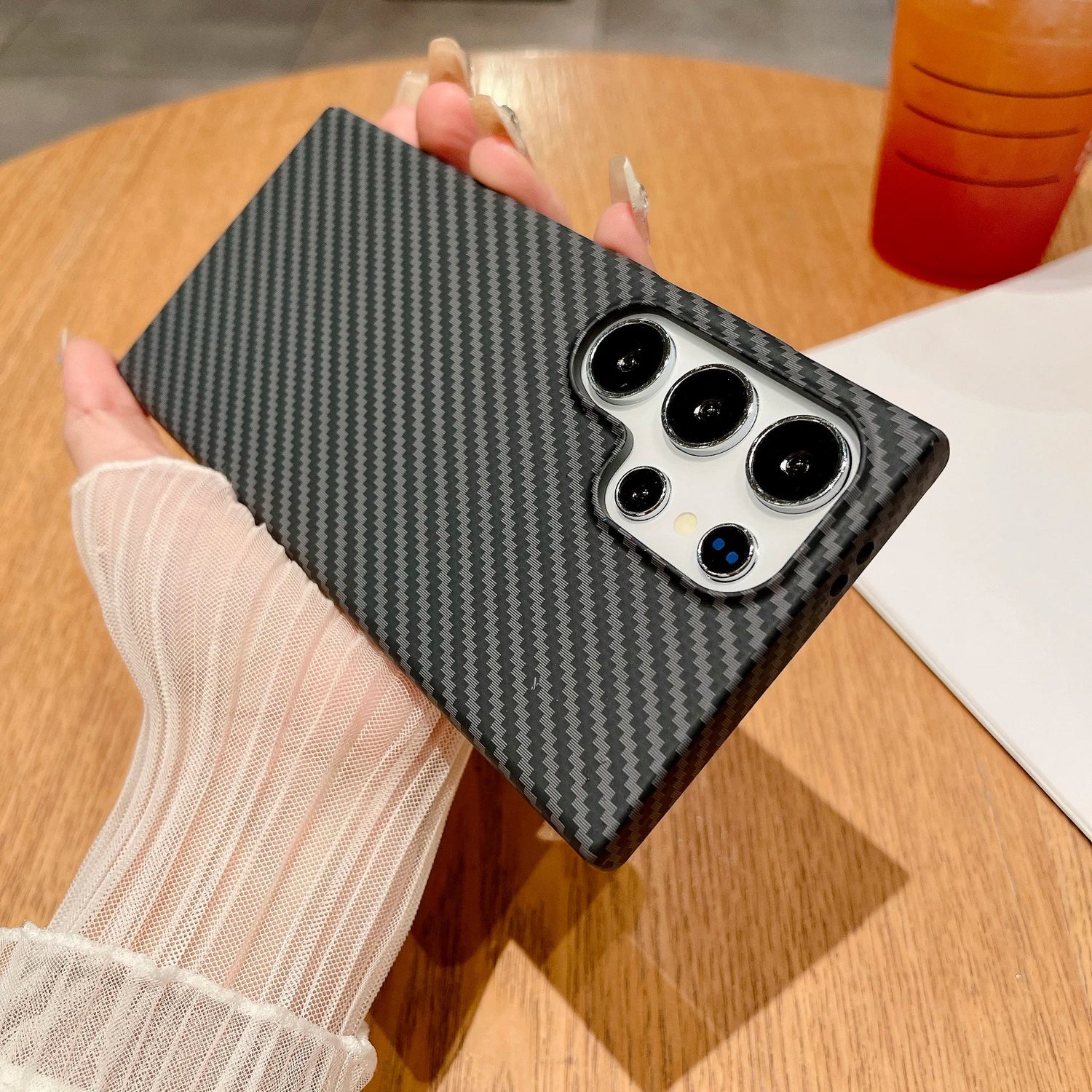 Carbonfaser Samsung Wireless Ladehülle