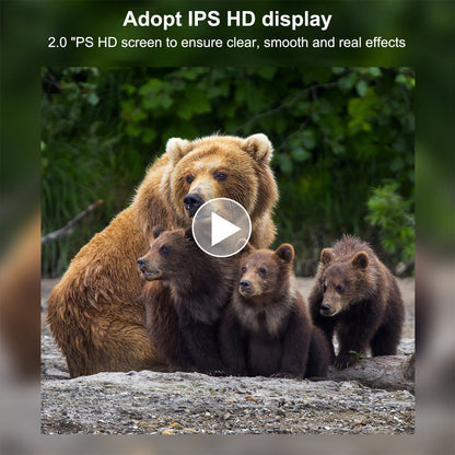 4K 30MP Trail-Kamera mit 2-Zoll-IPS-Bildschirm &amp; 48 Infrarot-LEDs für die Jagd