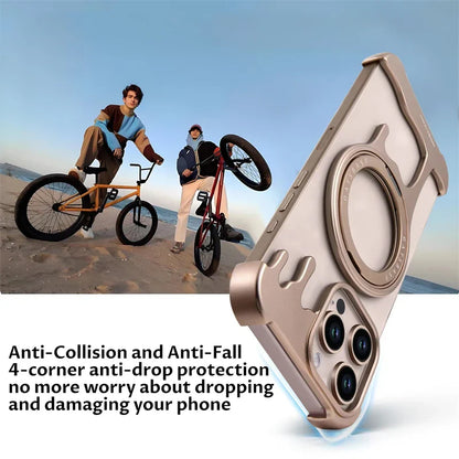360° drehbare magnetische Metallhülle für iPhone