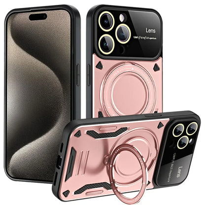 Stoßfeste iPhone 16/15 Magnetring-Halter MagSafe-Hülle