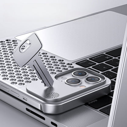 Aluminiumlegierungs-Aromatherapie-Handyhülle für iPhone 14 13 12 Pro Max 15 Plus