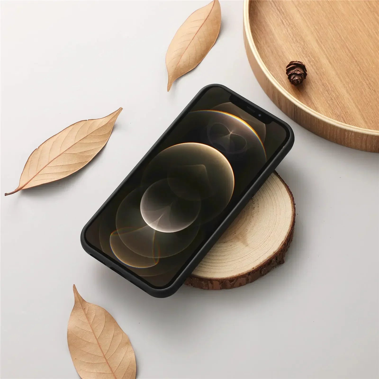 Echtes Holz Rücken Case für iPhone Echtes Bambus Walnuss Holz Hard Phone Case