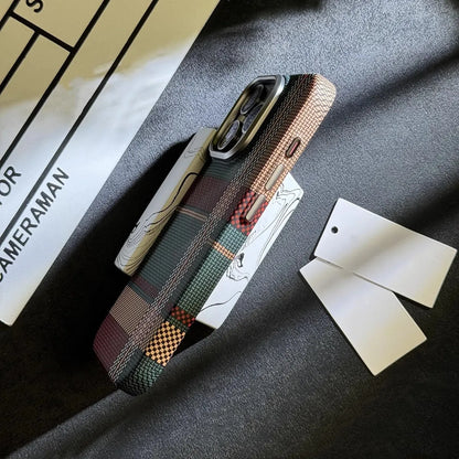 Magnetisches Kevlar Carbonfaser iPhone MagSafe Gehäuse