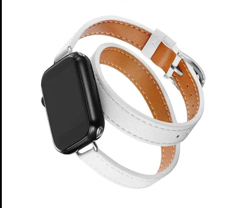 LuxeLeather Wrap-Armband für Apple Watch Series 9 &amp; Ultra 2