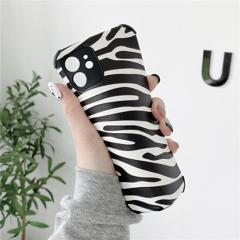 Deluxe-Etui mit Zebra-Motiv