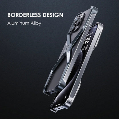 Premium Metallrandloses iPhone Case für 12-16 Pro Max