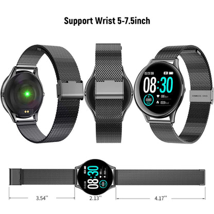 Zelara Ultra Slim Fitness Tracker Multisport Smart Watch Armband für Android IOS