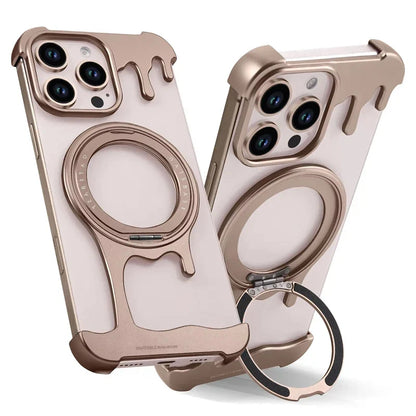 360° drehbare magnetische Metallhülle für iPhone