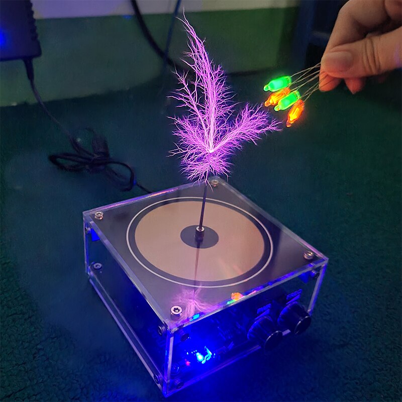 Multifunktionaler Tesla Musiklautsprecher | Plasma Blitzlautsprecher | Drahtloser Bluetooth-Sound