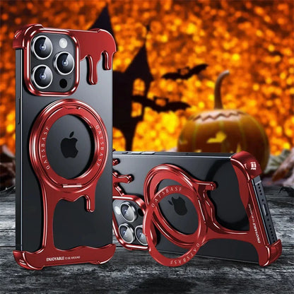 360° drehbare magnetische Metallhülle für iPhone