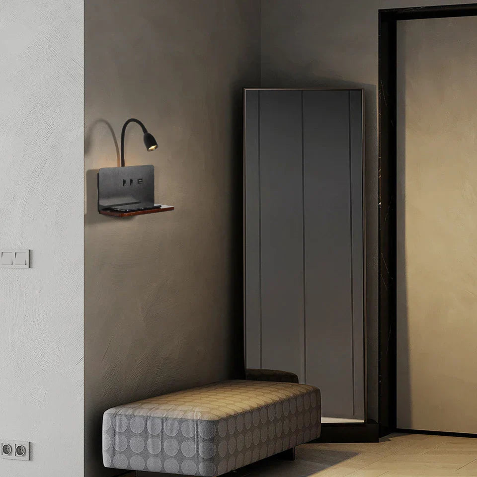 ChargeGlow | LED-Wandlampe mit USB