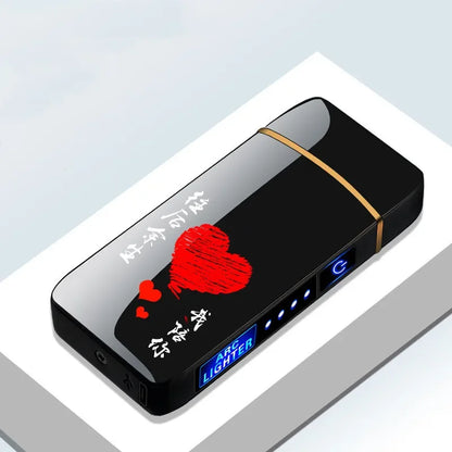 Wiederaufladbares USB-Plasma-Feuerzeug | Doppelte Bogenflamme windresistent