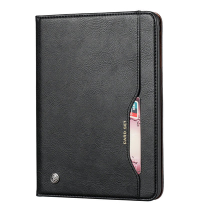 Leder Flip Case für iPad 9,7 (2017-2018), 10,2 (7. / 8. Gen), Air 2/3/4, Pro 9,7/10,5/11 - Wasserdicht, Stoßfest, Business Tablet Hülle