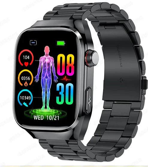 Fortschrittliche Gesundheits-Smartwatch | ECG- und Blutzuckerüberwachung