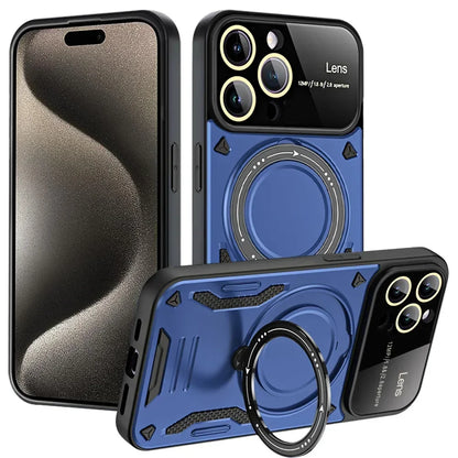 Stoßfeste iPhone 16/15 Magnetring-Halter MagSafe-Hülle
