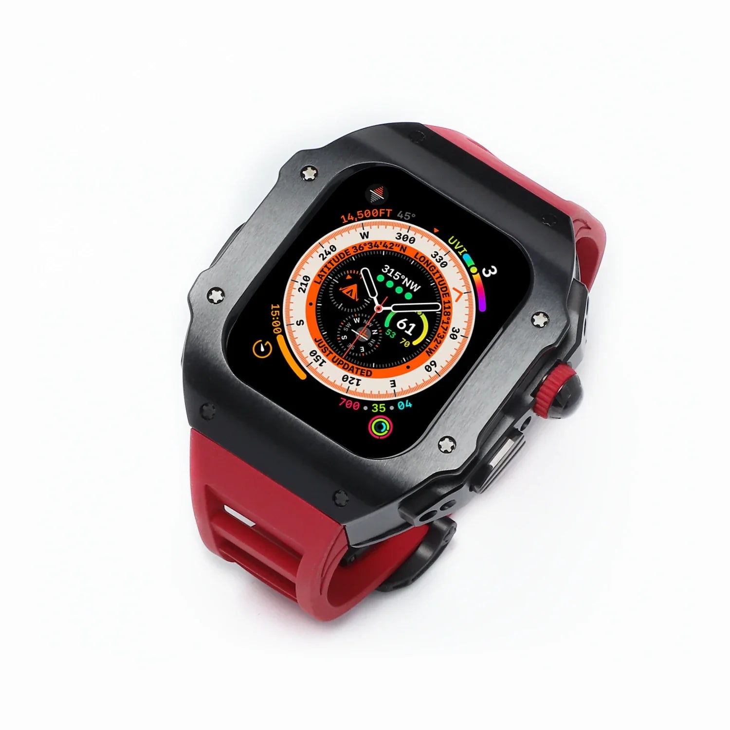 Luxuriöse Apple Watch-Gehäuse aus Edelstahl für die Apple Watch Ultra und Ultra 2