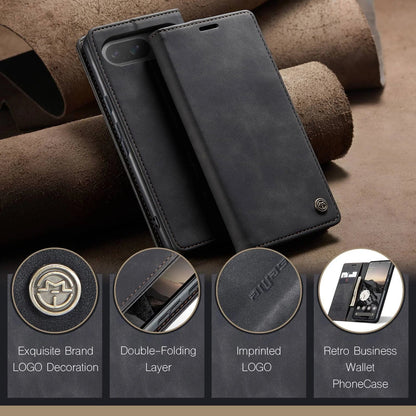 Slim Magnetic Leather Case Für Google Pixel